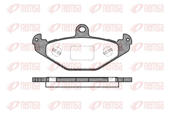 REMSA 0345.20 Brake pad set, disc brake