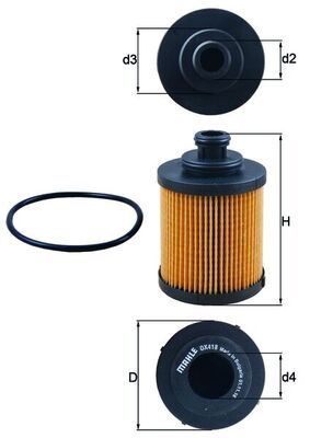KNECHT OX 418D Oil filter