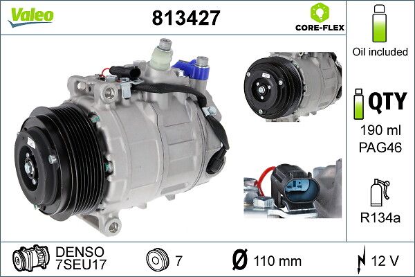 VALEO 813427 Compressor, air conditioning