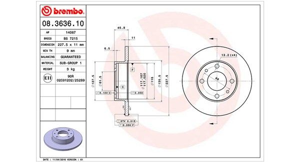 MAGNETI MARELLI 360406020400 Brake disc