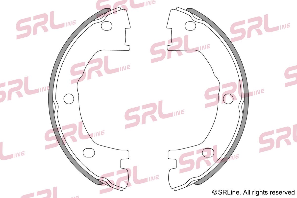 SRLINE S72-1068 Brake shoe set