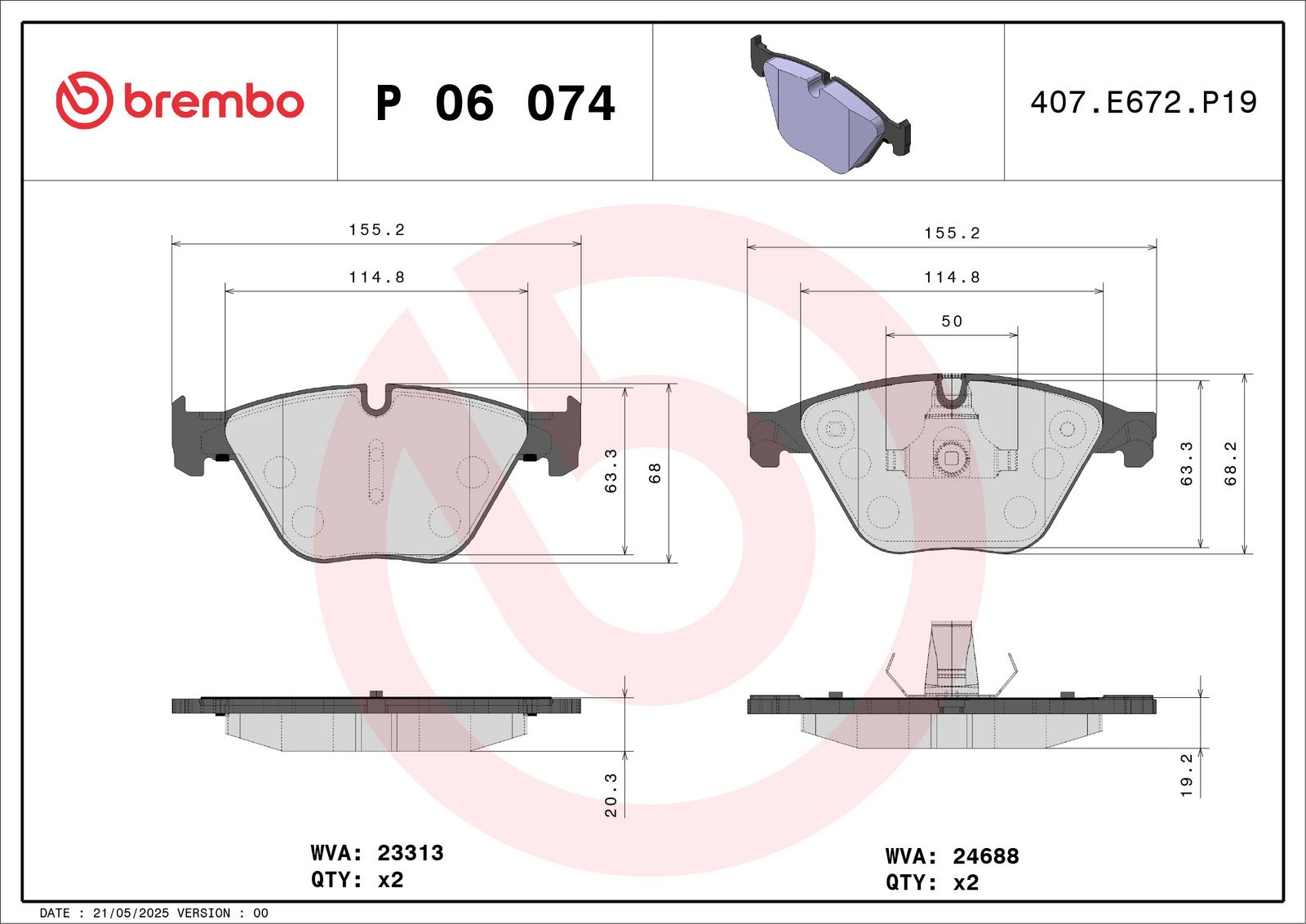 Brake Pad Set, disc brake-1