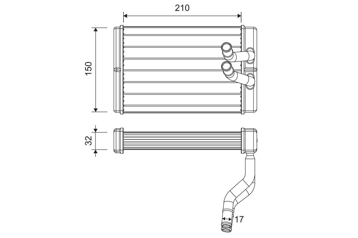 VALEO 811637 Heat exchanger, interior heating