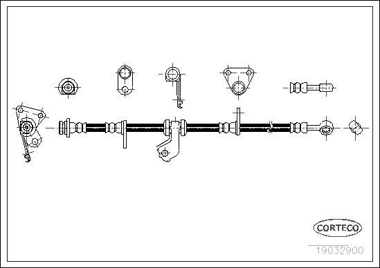 CORTECO 19032900 Brake hose