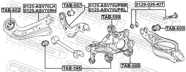 Mounting, control/trailing arm-1