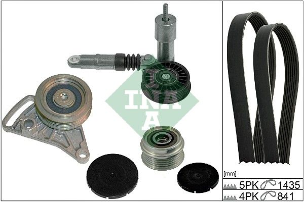 SCHAEFFLER INA 529 0004 10 V-ribbed belt set