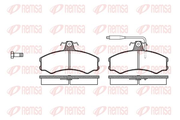 REMSA 0143.02 Brake pad set, disc brake