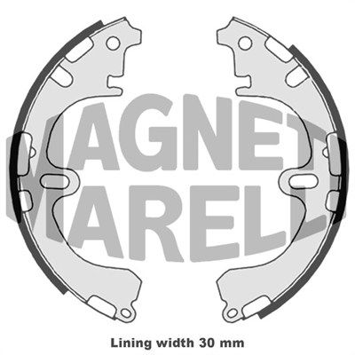 MAGNETI MARELLI 360219198317 Brake shoe
