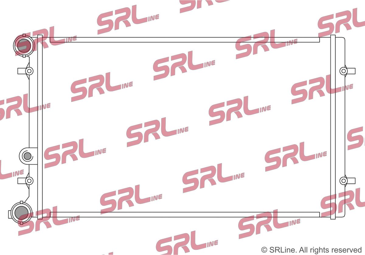 SRLINE 954108-2 Radiator, engine cooling