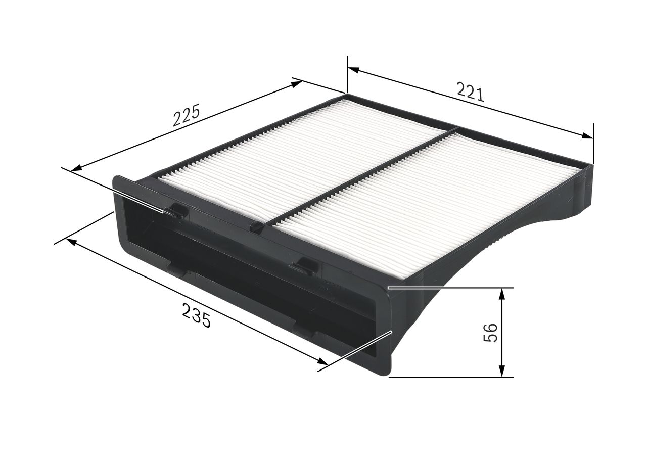 BOSCH 1 987 432 262 Filtras, salono oras