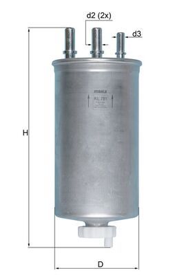 KNECHT KL 781 Fuel filter