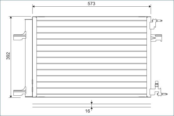 VALEO 814201 Condenser, air conditioning
