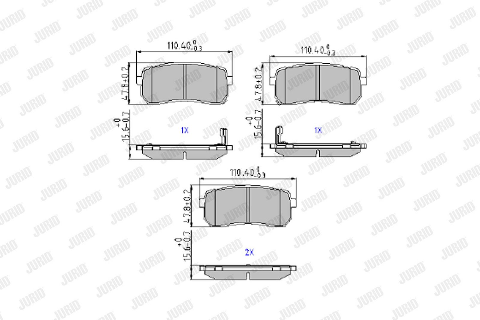 Brake Pad Set, disc brake-1