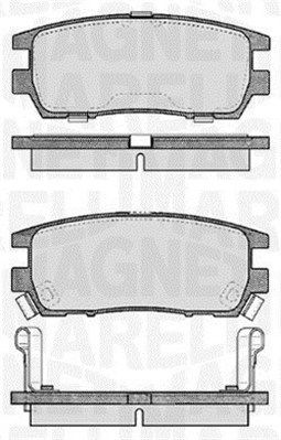 MAGNETI MARELLI 363916060341 Brake pad set, disc brake