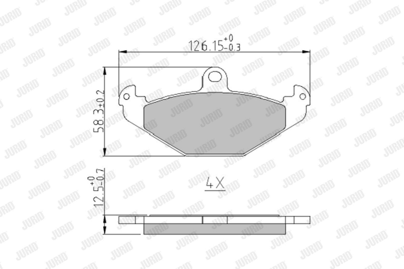 Brake Pad Set, disc brake-1