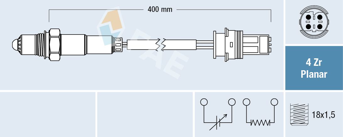 FAE 77445 Oxygen sensor