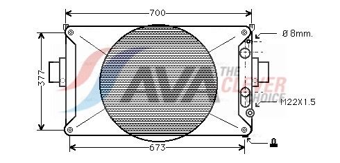 AVA CLEVER CHOICE IV2035 Radiator, engine cooling