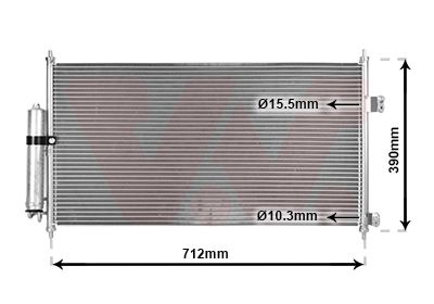 VAN WEZEL 13005263 Condenser, air conditioning