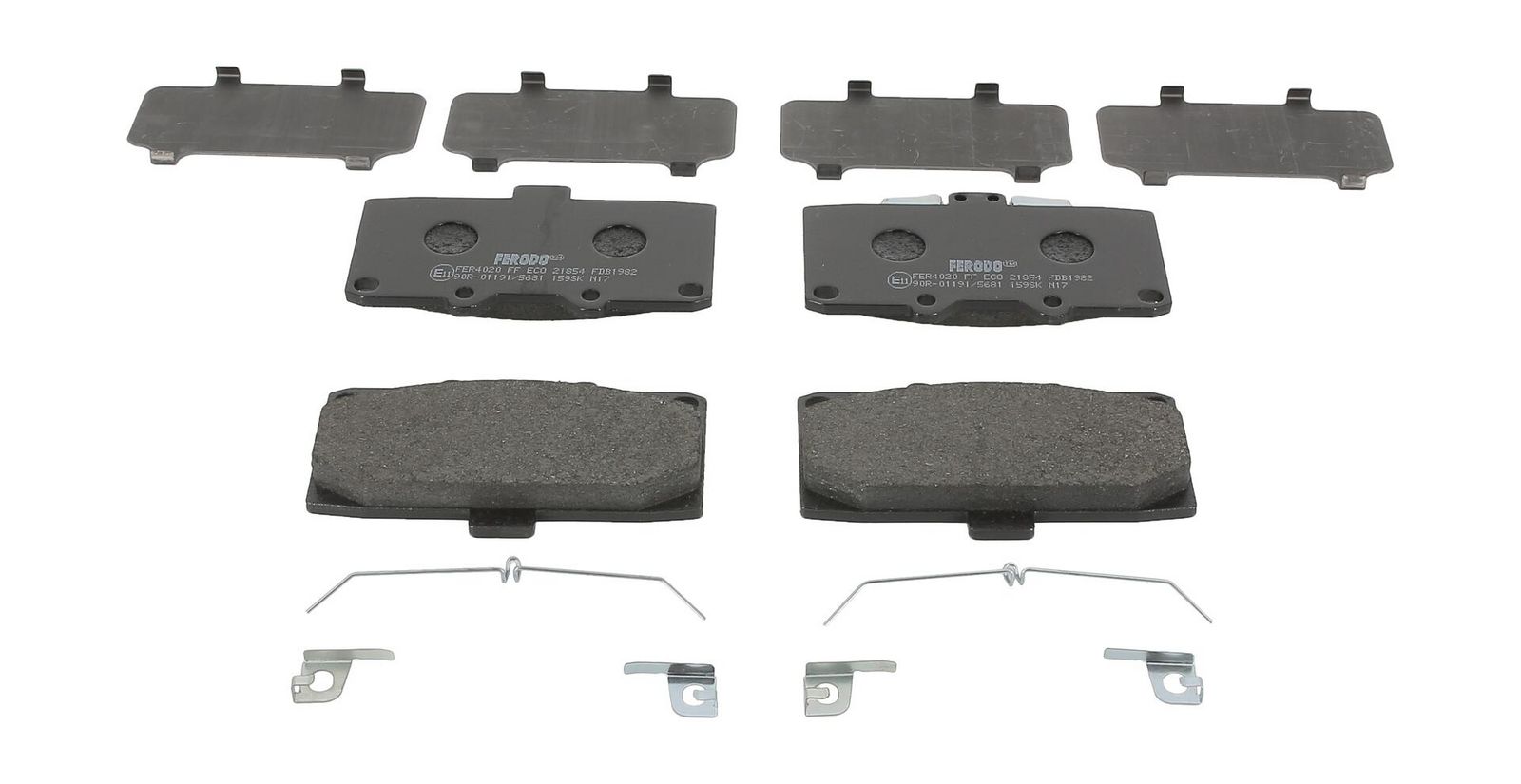 FERODO FDB1982 Brake pad set, disc brake