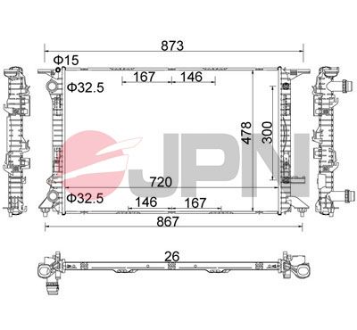 Radiator, engine cooling-1