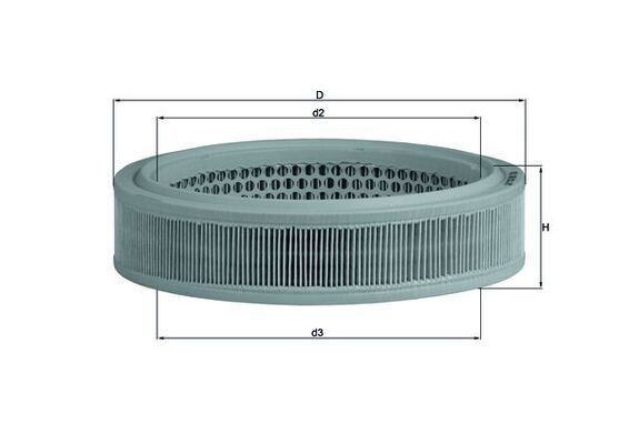 KNECHT LX 166 Air filter