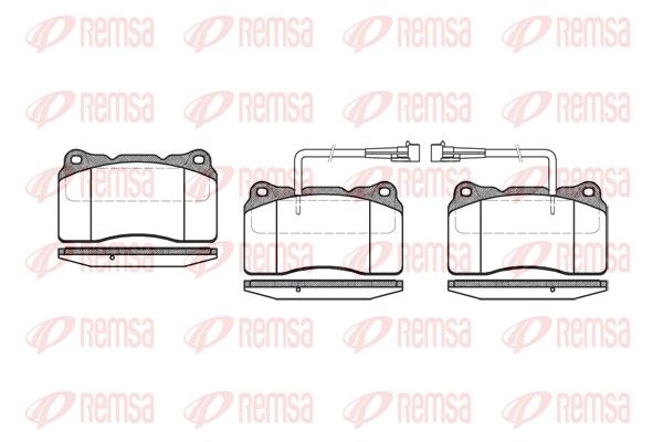 REMSA 0666.02 Brake pad set, disc brake