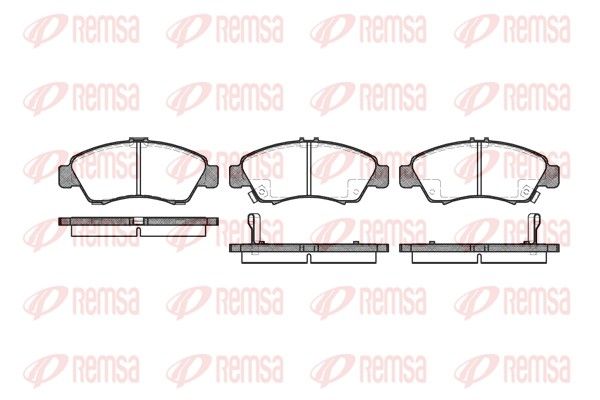 REMSA 0419.02 Brake pad set, disc brake