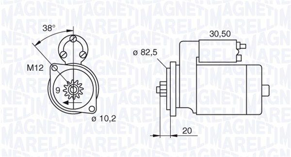 MAGNETI MARELLI 063522601010 Starter
