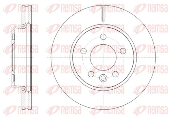 REMSA 61418.10 Brake disc