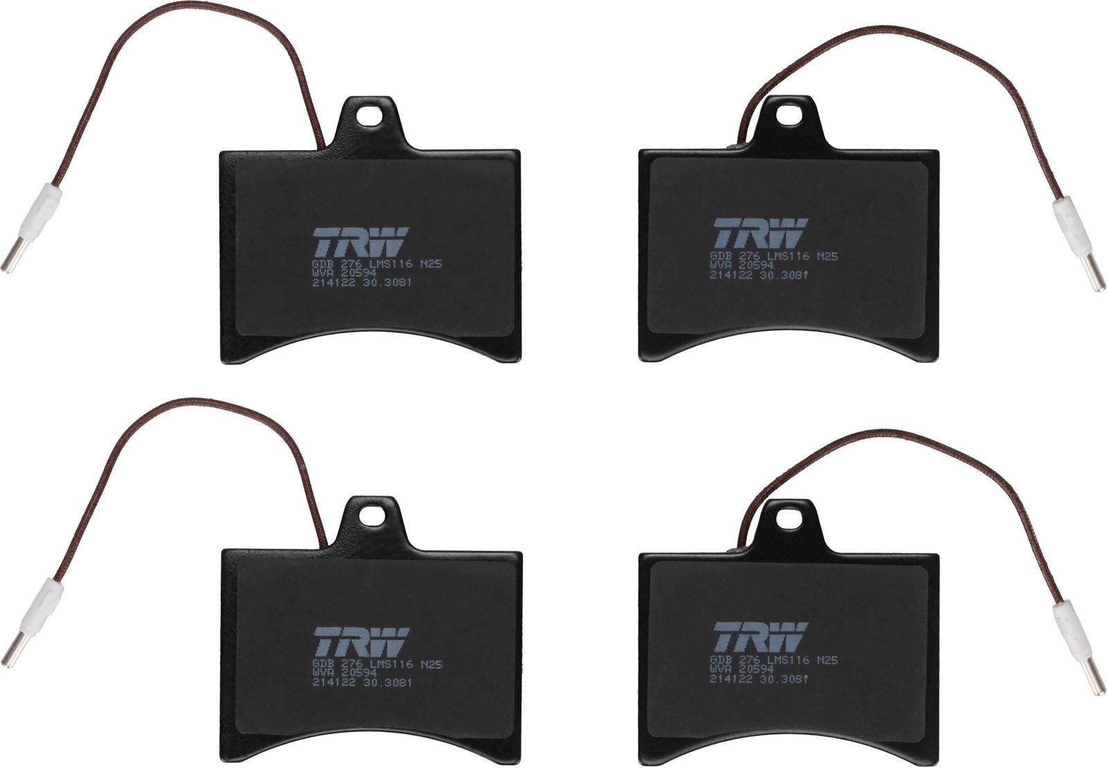 TRW GDB276 Brake pad set, disc brake