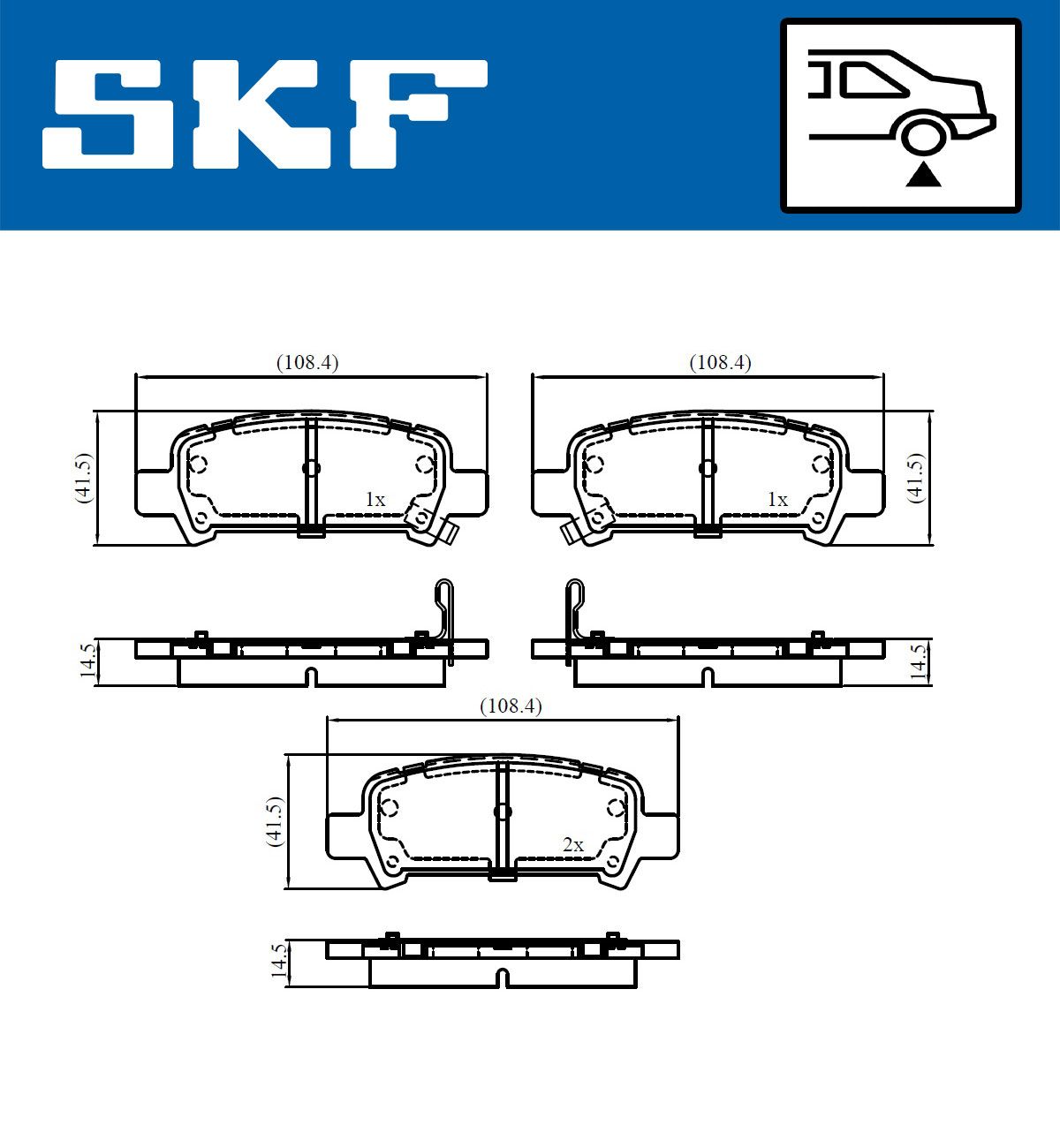 Brake Pad Set, disc brake-1