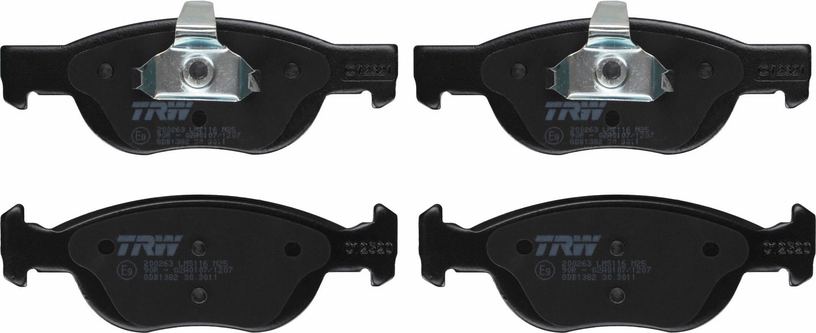 TRW GDB1382 Brake pad set, disc brake