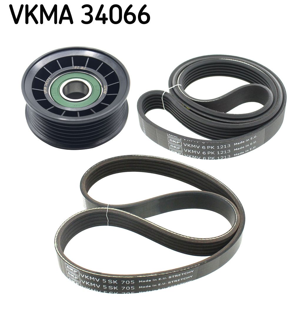 SKF VKMA 34066 V-ribbed belt set