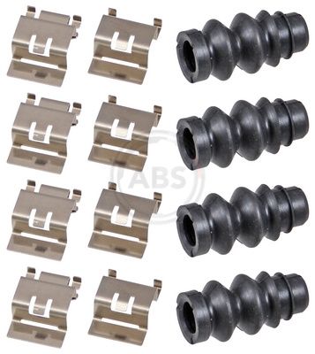 A.B.S. 0124Q Priedų komplektas, diskinių stabdžių trinkelės