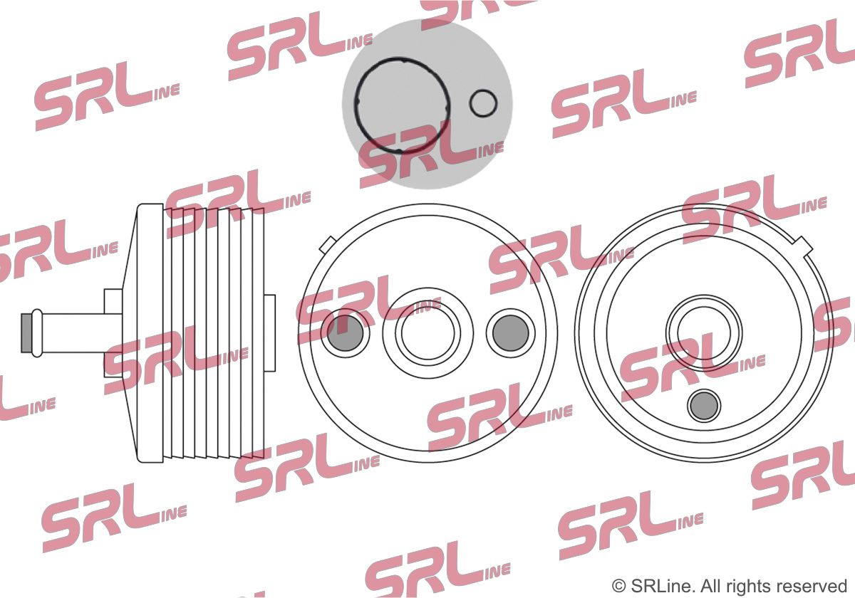 SRLINE 9513L8-2 Oil cooler, engine oil