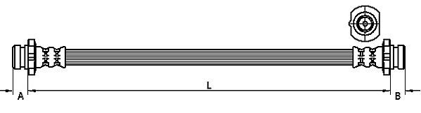 METZGER AUTOTEILE 4111272 Brake hose