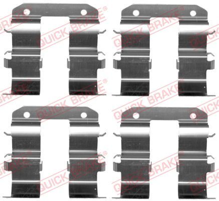 QUICK BRAKE 109-1734 Priedų komplektas, diskinių stabdžių trinkelės
