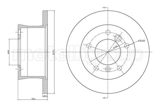 CIFAM 800-492 Brake disc