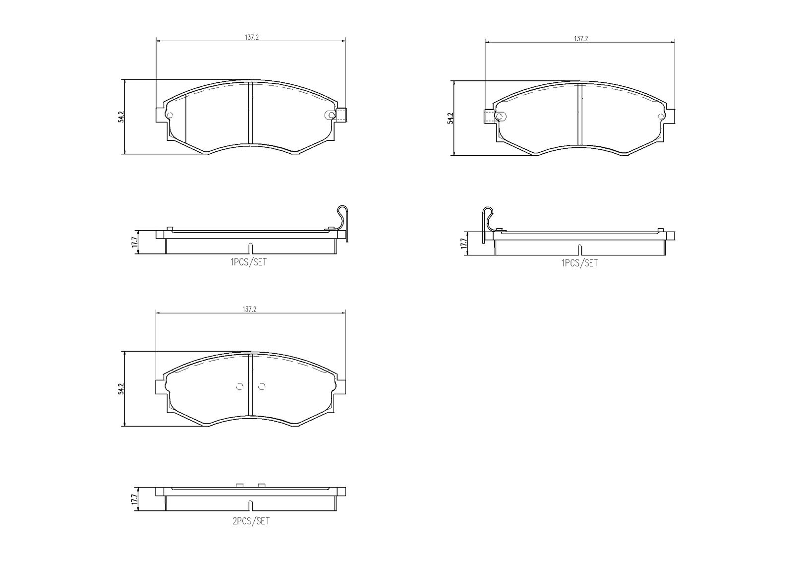 BREMBO P 30 097 Brake pad set, disc brake