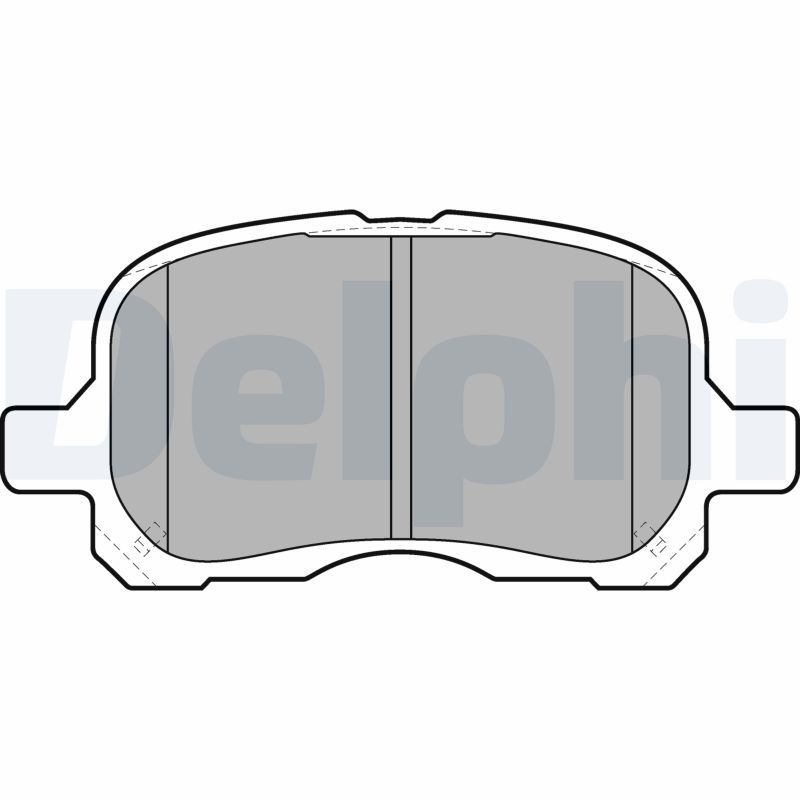 DELPHI LP1302 Brake pad set, disc brake