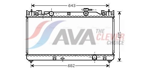 AVA CLEVER CHOICE TO2341 Radiator, engine cooling