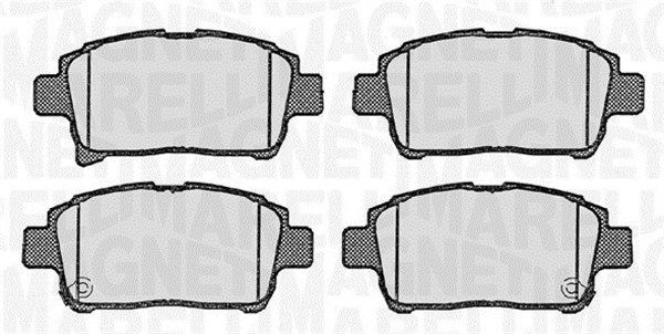 MAGNETI MARELLI 363916060592 Brake pad set, disc brake