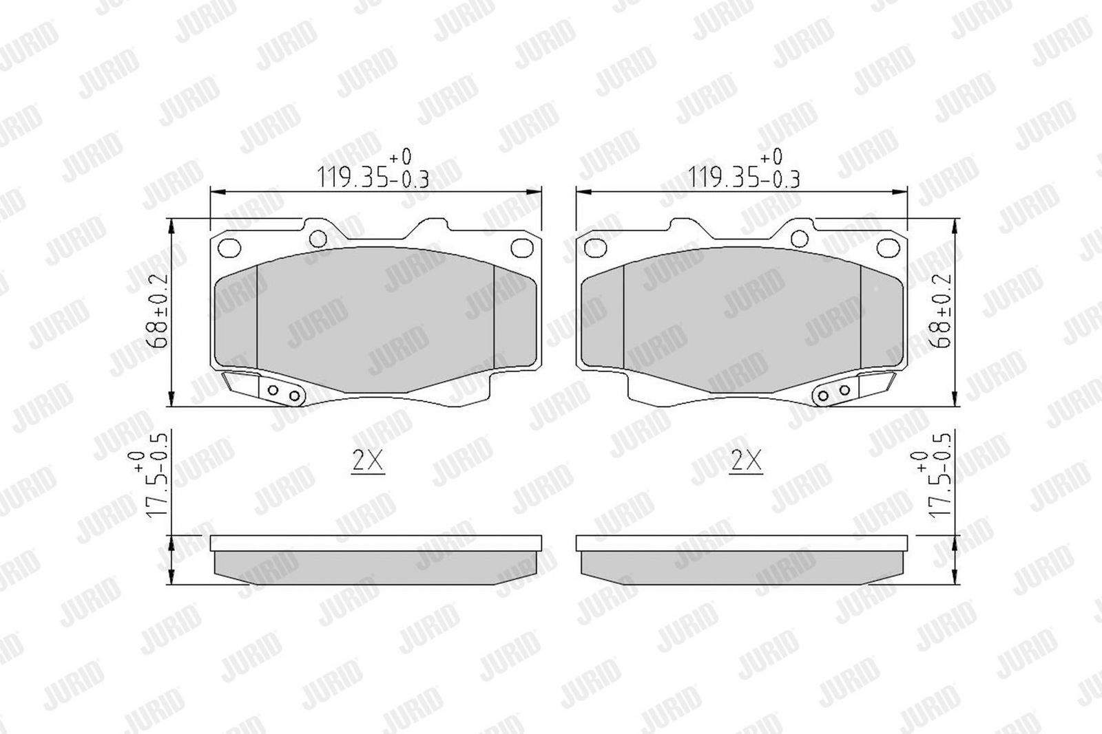 Brake Pad Set, disc brake-1
