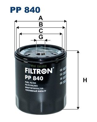FILTRON PP 840 Kuro filtras