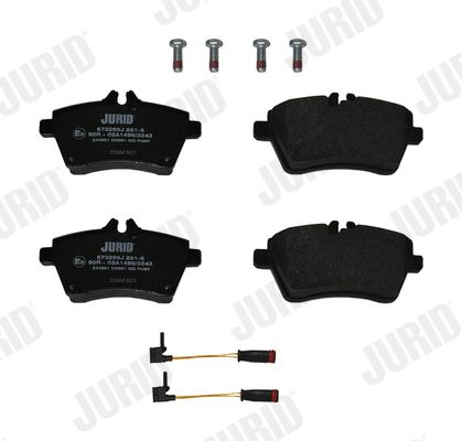 JURID 573265J Stabdžių trinkelių rinkinys, diskinis stabdys