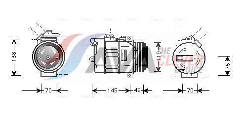 AVA CLEVER CHOICE BWAK237 Compressor, air conditioning