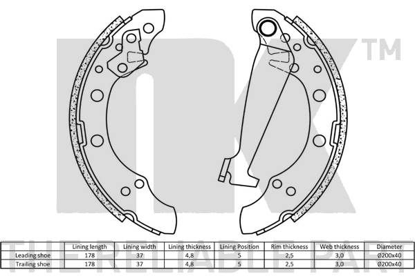 Brake Shoe Set-1
