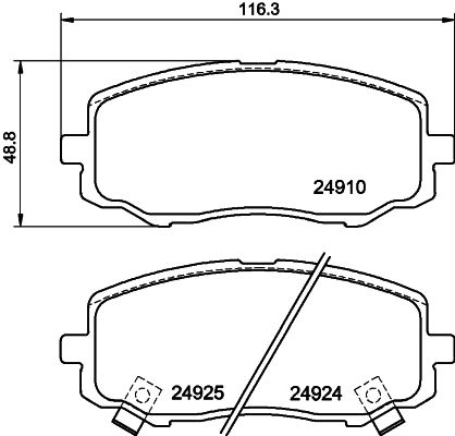 Brake Pad Set, disc brake-3