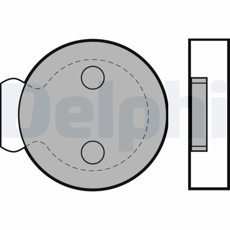 DELPHI LP422 Stabdžių trinkelių rinkinys, stovėjimo stabdys
