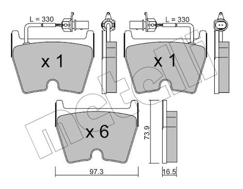 Brake Pad Set, disc brake-main